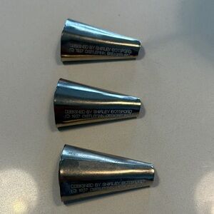 Set of 3 Vintage Metal Shirley Botsford Cones for Rug Making/Braiding